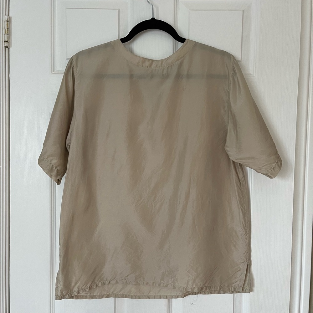 100% silk Short Sleeve Blouse